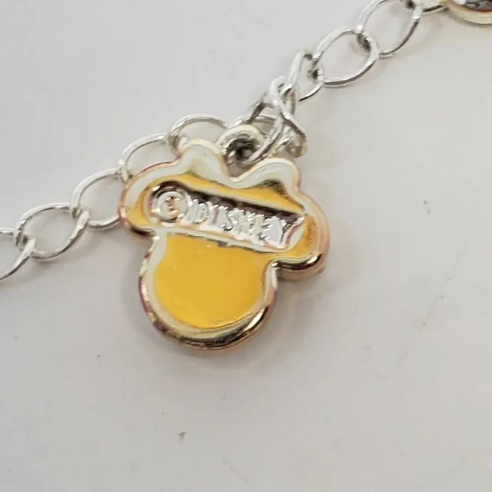Disney Minnie Mouse Polka Dot Initial A Enamel Necklace